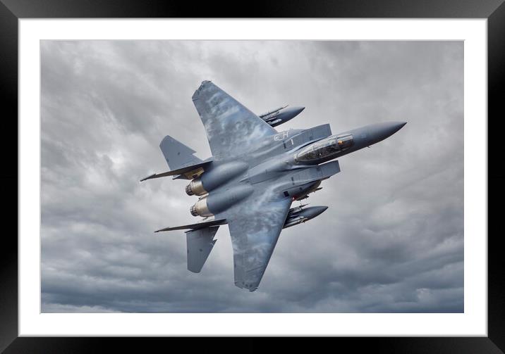 F15 Eagle Low Level Framed Mounted Print by Rory Trappe
