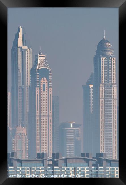 Architecture Of Dubai  Framed Print by David Pyatt