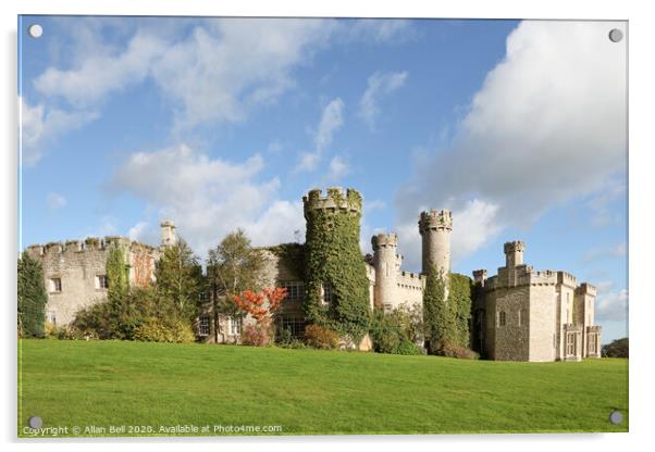 Clouds and Blue Sky over Bodelwyddan Castle Acrylic by Allan Bell