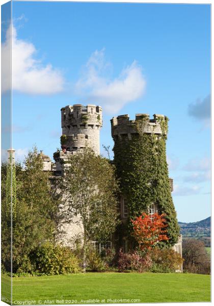Bodelwyddan Castle Turrets Canvas Print by Allan Bell