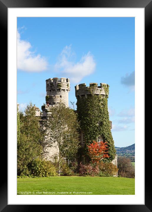 Bodelwyddan Castle Turrets Framed Mounted Print by Allan Bell