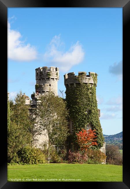 Bodelwyddan Castle Turrets Framed Print by Allan Bell