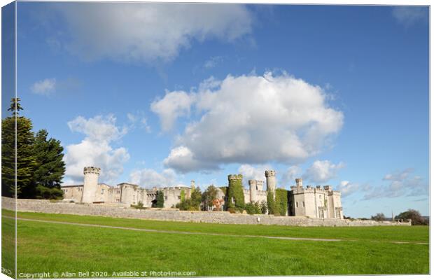 Clouds over Bodelwyddan Castle Denbighshire North  Canvas Print by Allan Bell