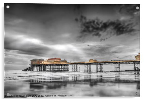 Cromer pier in Norfolk  Acrylic by Simon Bratt LRPS