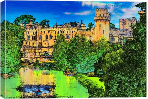 Warwick Castle Canvas Print by David Atkinson