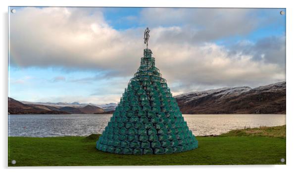 Ullapool Xmas Tree Acrylic by Alan Simpson