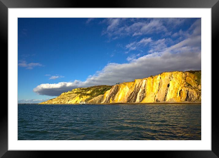 Coloured Sands at the Needles - Isle of Wight Framed Mounted Print by Jeremy Hayden