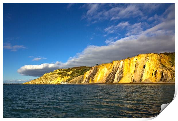 Coloured Sands at the Needles - Isle of Wight Print by Jeremy Hayden