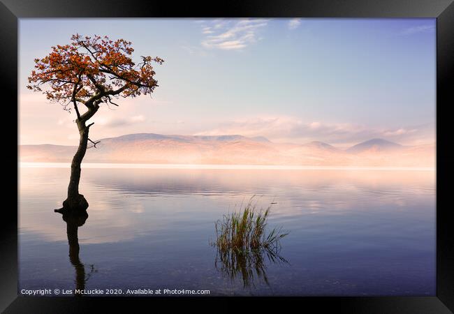 Scottish Serenity Framed Print by Les McLuckie