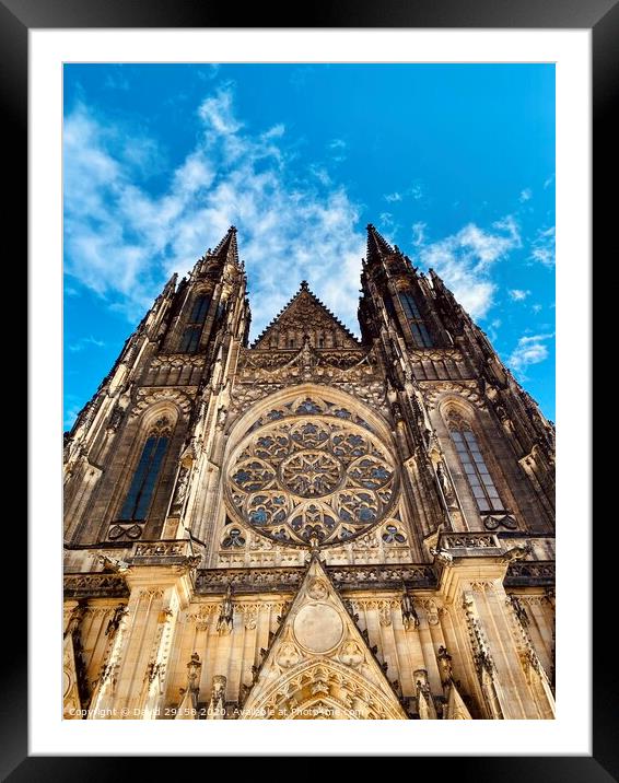 St. Vitus Cathedral (Katedrála svatého Víta) Framed Mounted Print by David Bennett