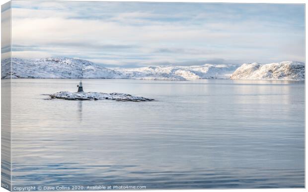 Norway Coast in Winter Canvas Print by Dave Collins