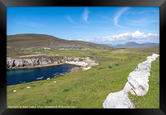 Ashleam Bay and Ashleam Bay Beach, Achill Island,  Framed Print by Dave Collins