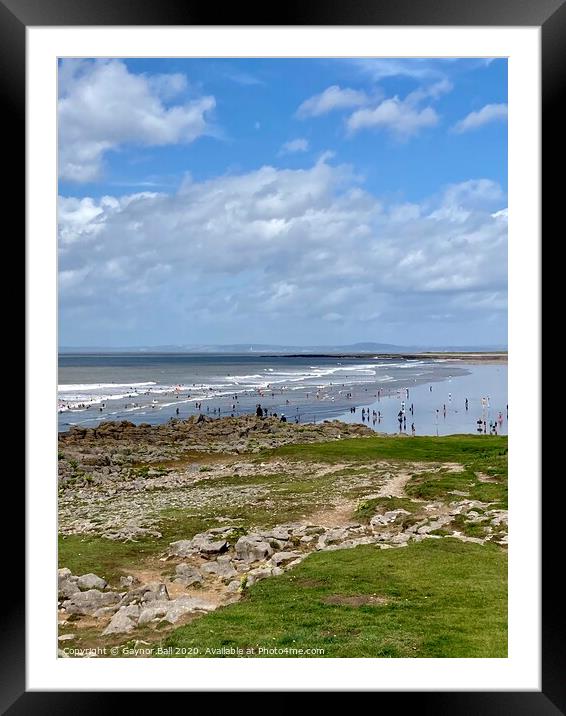 Rest Bay, Porthcawl, South Wales Framed Mounted Print by Gaynor Ball
