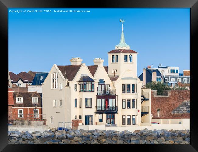 Tower House in Old Portsmouth Framed Print by Geoff Smith