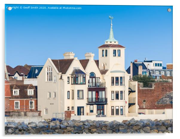 Tower House in Old Portsmouth Acrylic by Geoff Smith
