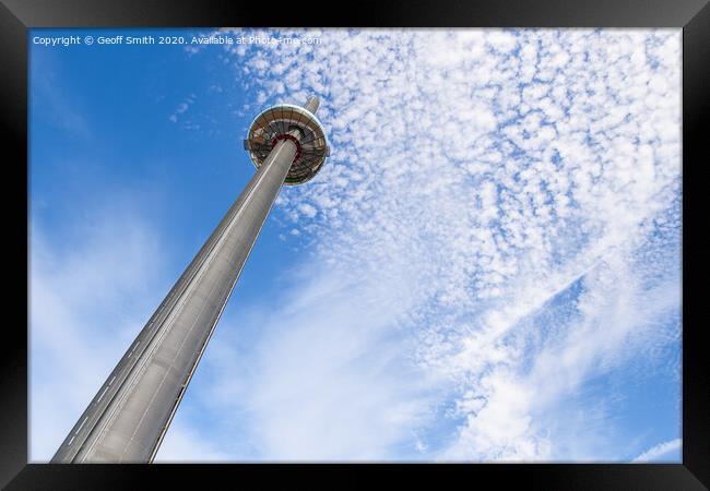 i360 Observation Tower in Brighton Framed Print by Geoff Smith