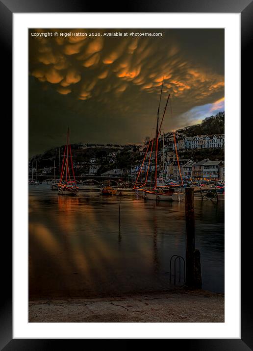 Looe Slipway Framed Mounted Print by Nigel Hatton