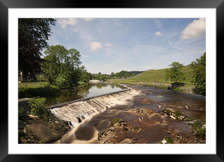 The River Wharfe - Grassington Framed Mounted Print by Eddie John