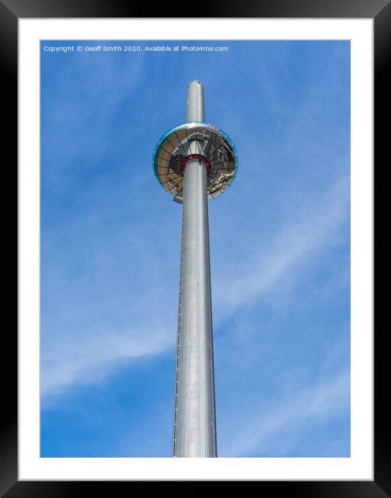i360 Observation Tower in Brighton Framed Mounted Print by Geoff Smith