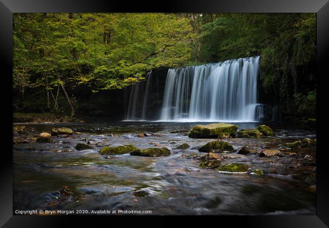 Sgwd Dwilli Uchaf  Framed Print by Bryn Morgan