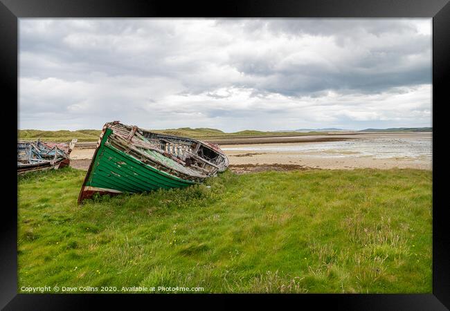 Abandoned Boats, Machaire Rabhartaigh - Magheroart Framed Print by Dave Collins