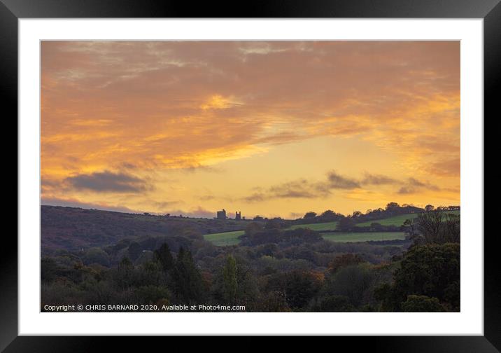 Bodmin Moor Sunset Framed Mounted Print by CHRIS BARNARD