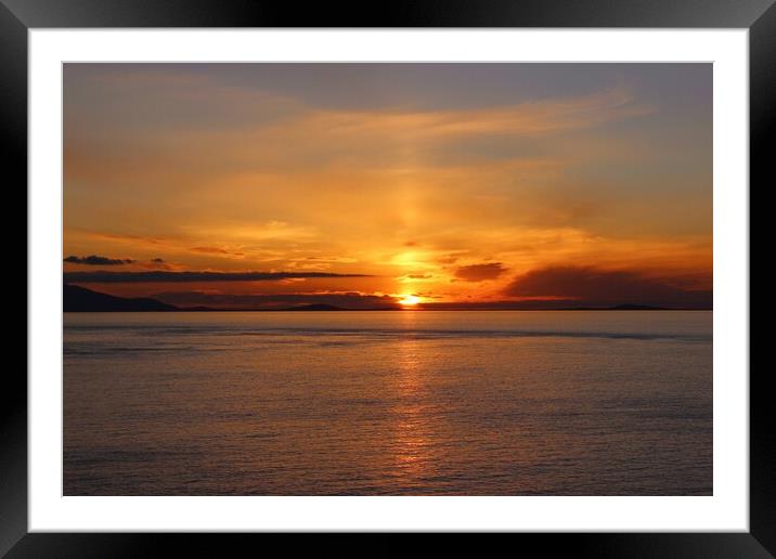 'S' for Sunset on the Isle of Skye Framed Mounted Print by Susan Snow