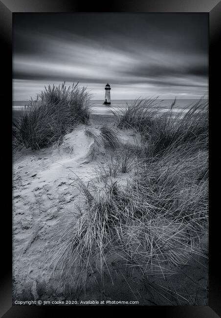 Through the Dunes Framed Print by jim cooke