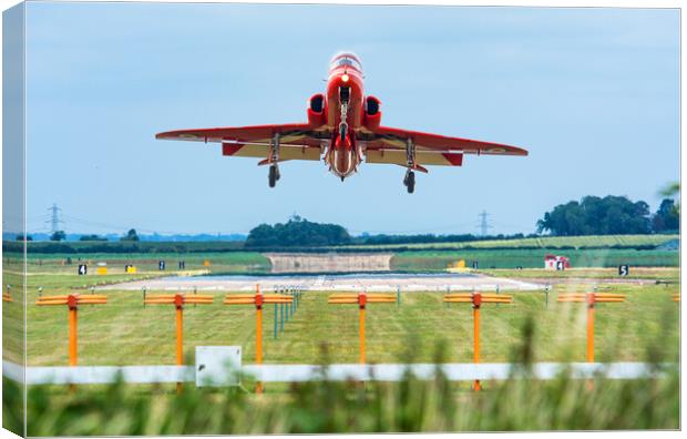 Red Arrow - Up Up and Away  Canvas Print by David Stanforth