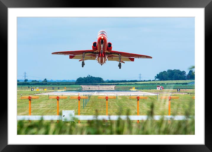 Red Arrow - Up Up and Away  Framed Mounted Print by David Stanforth