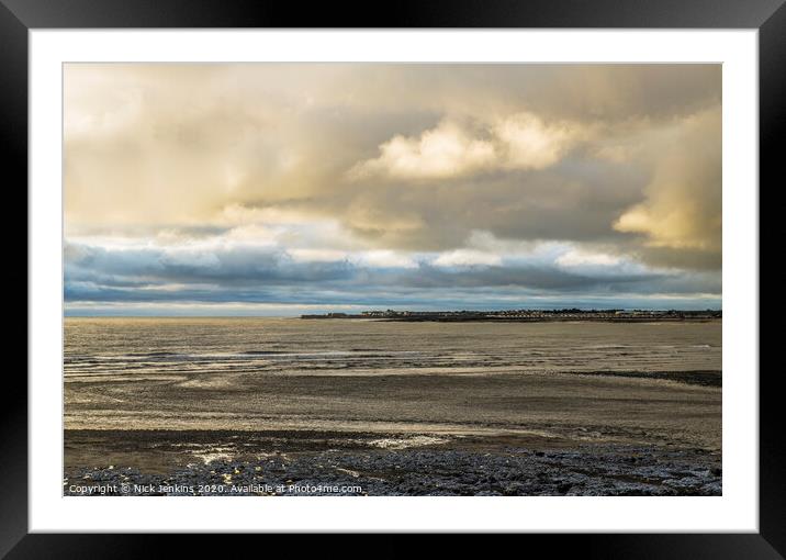 The River Ogmore Estuary Glamorgan Heritage Coast  Framed Mounted Print by Nick Jenkins