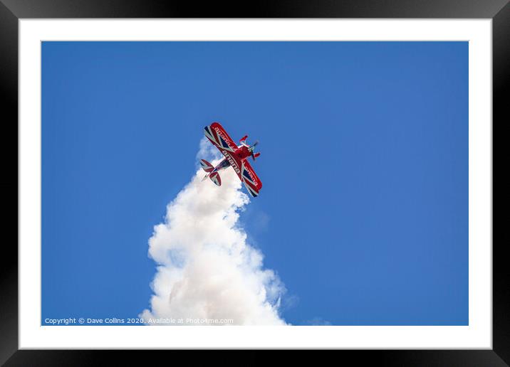 The Anana Display Stunt Aircraft Framed Mounted Print by Dave Collins