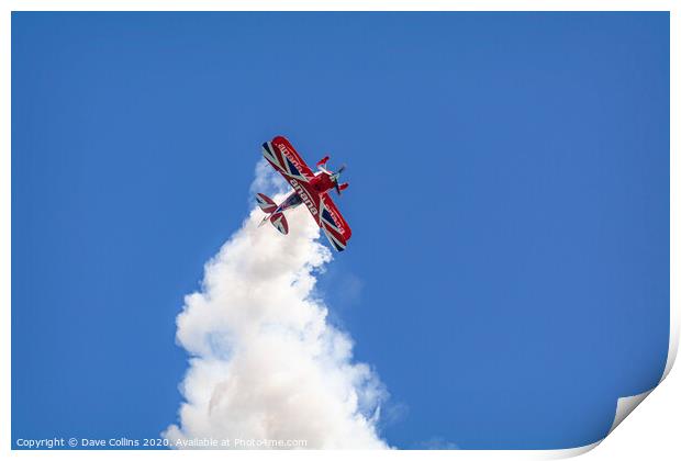 The Anana Display Stunt Aircraft Print by Dave Collins