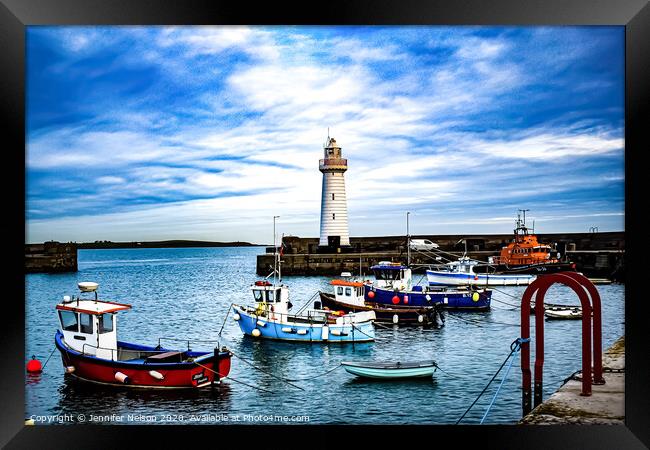 Donaghadee Harbour - Northern Ireland  Framed Print by Jennifer Nelson
