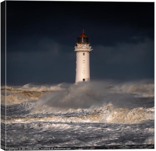 Storm Ciara over the Wirral Canvas Print by jim cooke