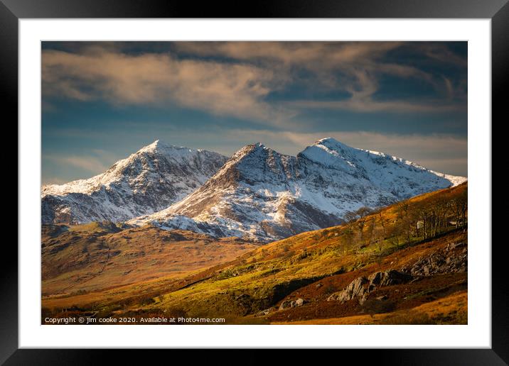Snowdonia Framed Mounted Print by jim cooke