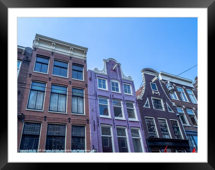 Amsterdam Framed Mounted Print by Jeff Whyte