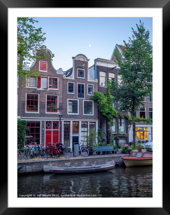 Amsterdam Framed Mounted Print by Jeff Whyte
