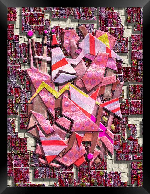 Colorful Scrap Metal Framed Print by Mark Sellers