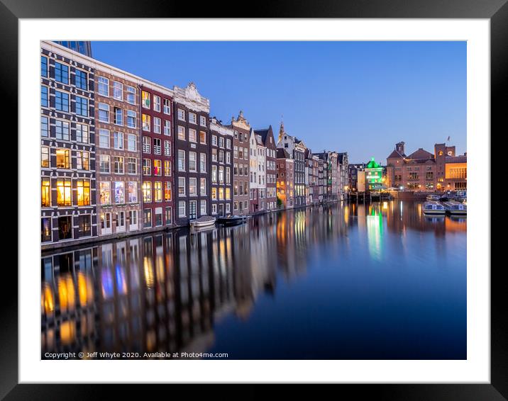 Amsterdam Framed Mounted Print by Jeff Whyte