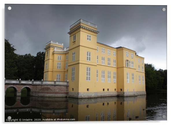 Bright Yellow d'Ursel Castle, Belgium Acrylic by Imladris 