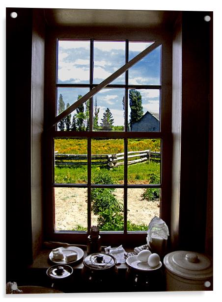 Garden Window Acrylic by Mark Sellers