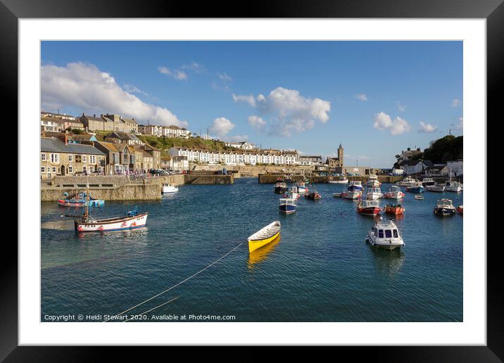 Porthleven Harbour, Cornwall Framed Mounted Print by Heidi Stewart