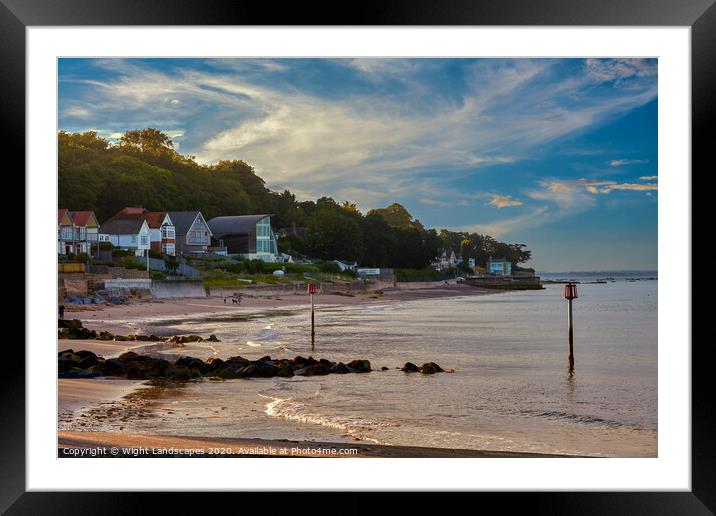 Seagrove Bay Seaview Framed Mounted Print by Wight Landscapes