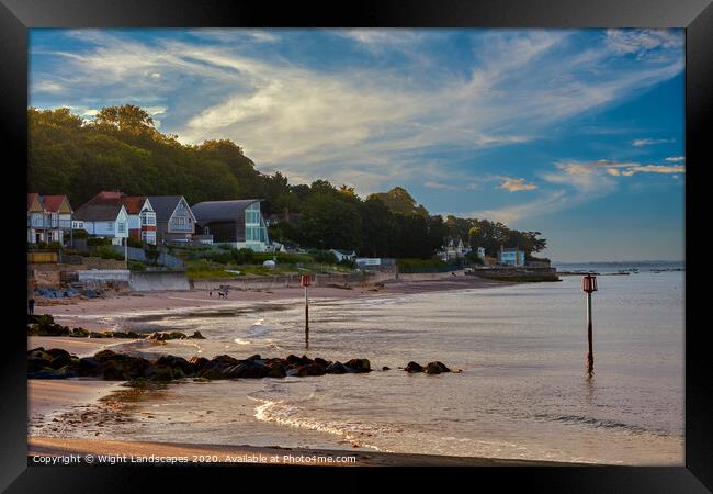 Seagrove Bay Seaview Framed Print by Wight Landscapes