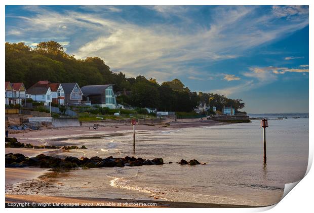 Seagrove Bay Seaview Print by Wight Landscapes