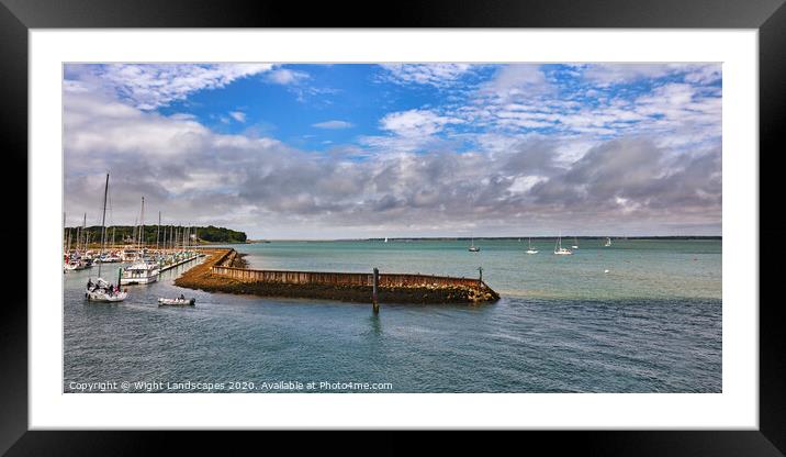 Yarmouth Harbour Framed Mounted Print by Wight Landscapes