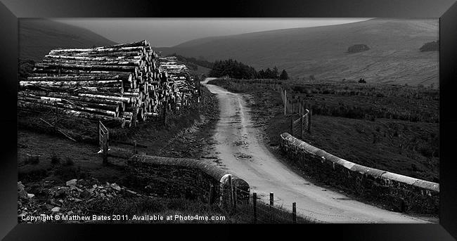 Deepest Darkest Wales. Framed Print by Matthew Bates