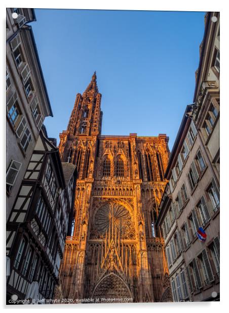 Notre-Dame, Strasbourg Acrylic by Jeff Whyte