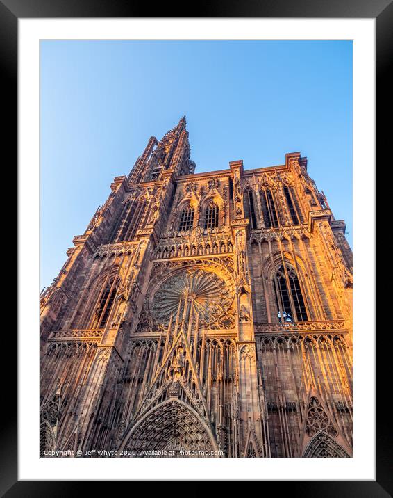 Notre-Dame, Strasbourg Framed Mounted Print by Jeff Whyte